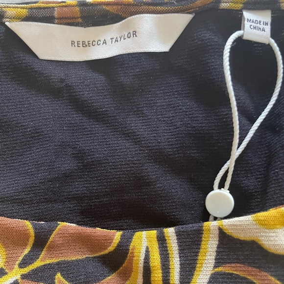 Rebecca Taylor Daphne Fleur Mesh Sleeveless Top sz XS - Picture 2 of 11